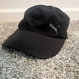 Puma Black Adjustable Baseball Cap Hat OSFA Unisex